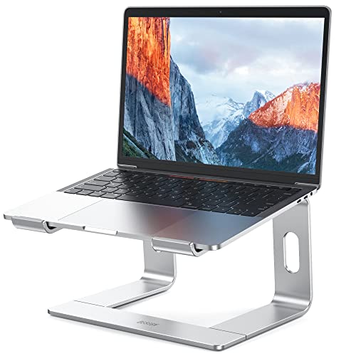 BESIGN LS03 Aluminum Laptop Stand, Ergonomic Detachable Computer Stand, Riser Holder Notebook Stand Compatible with Air, Pro, Dell, HP, Lenovo More 10-15.6" Laptops, Black